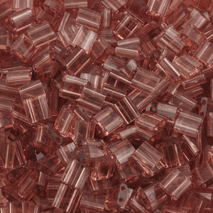 Seed Beads-5mm Tila-142 Transparent Smoky Amethyst-Miyuki-7 Grams
