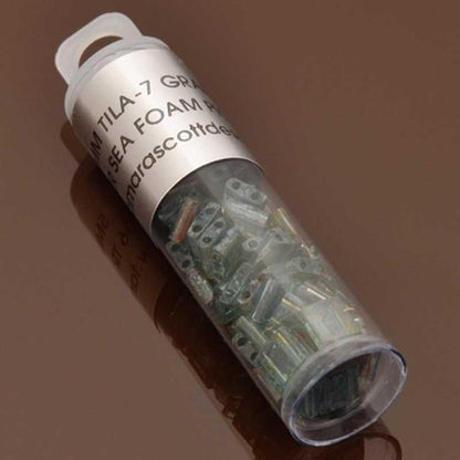 Seed Beads-5mm Tila-4506 Transparent Seafoam Picasso-Miyuki