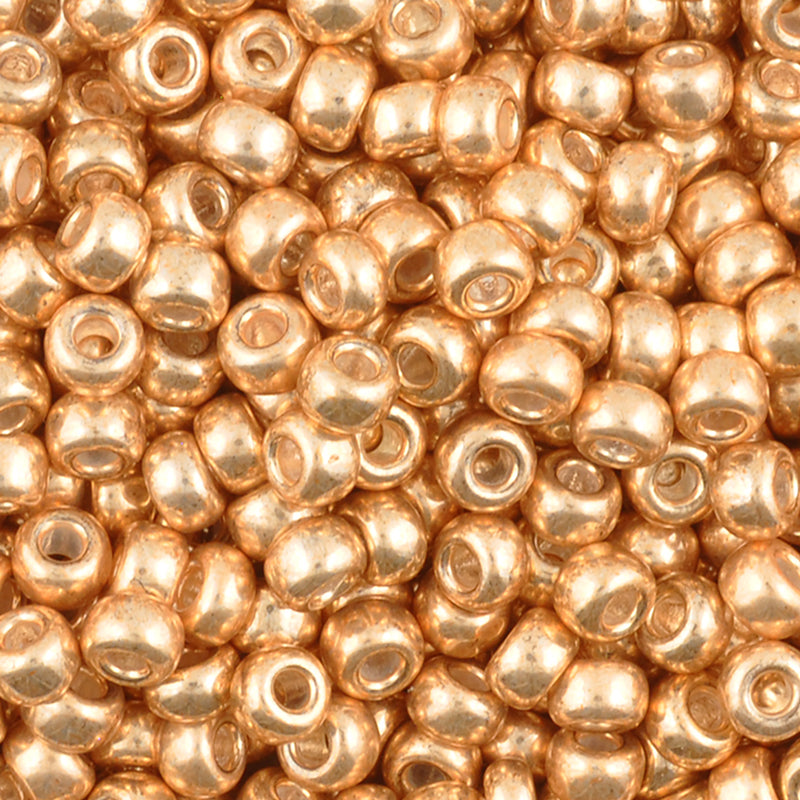 Seed Beads-11/0 Round-1052 Galvanized Gold-Miyuki