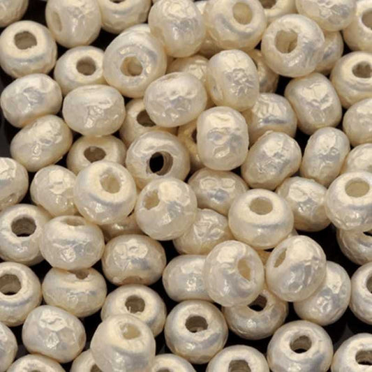 Seed Beads-6/0 Round-3951 Baroque Pearl-White-Miyuki-7 Grams