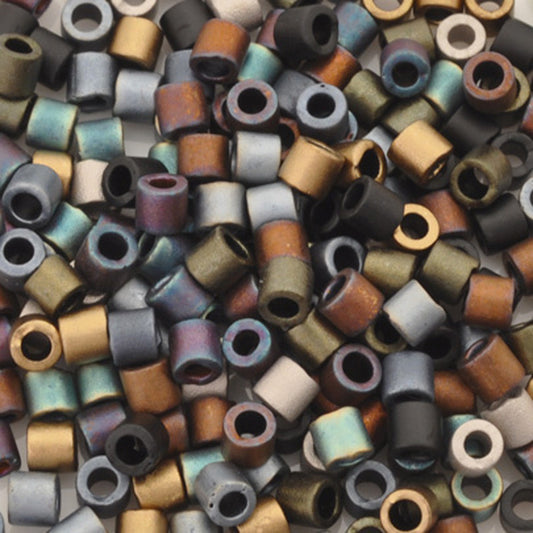 Seed Beads-8/0 Delica-04 Flat Iron-Miyuki