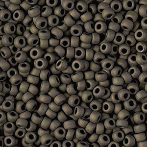 Seed Beads-8/0 Round-2004 Matte Metallic Dark Olive