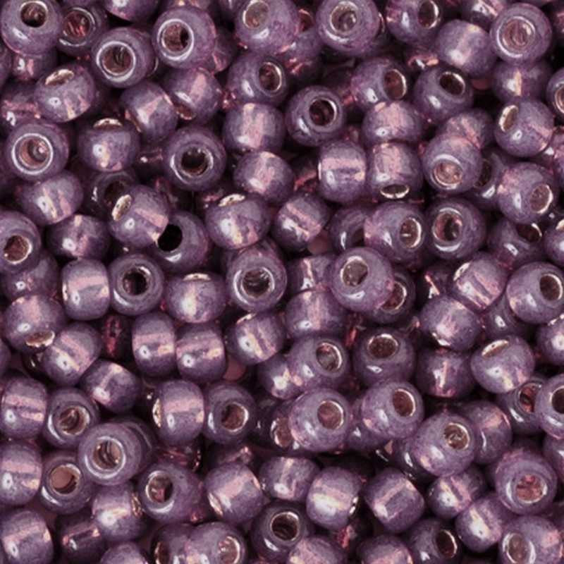 Seed Beads-6/0 Round-2114 Silver Lined Milky Nutmeg-Toho-16 Grams