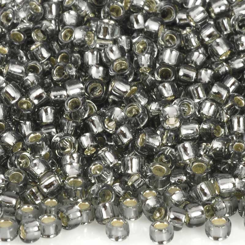 Seed Beads-8/0 Round-29 Silver-Lined Black Diamond-Toho