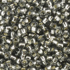Seed Beads-8/0 Round-29 Silver-Lined Black Diamond-Toho