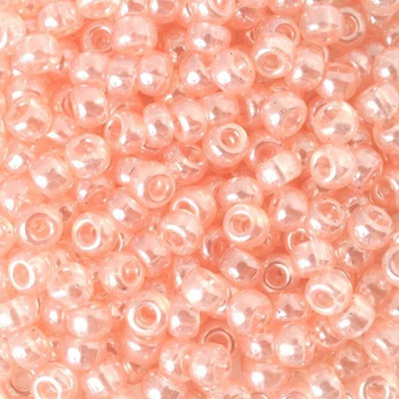Seed Beads-8/0 Round-366 Shell Pink Luster-Miyuki-16 Grams