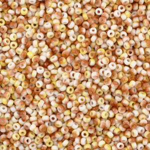 Seed Beads-8/0 Round-402 White Funky Yellow-Miyuki-16 Grams