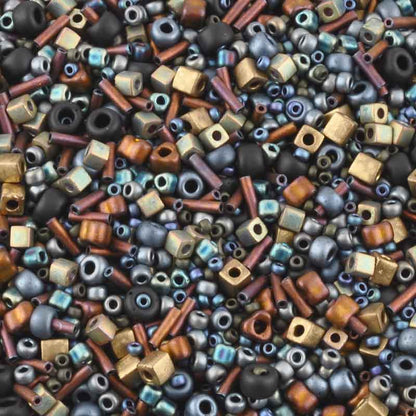 Seed Beads-Various Shapes-04 Flat Iron-Multi Mix-Miyuki
