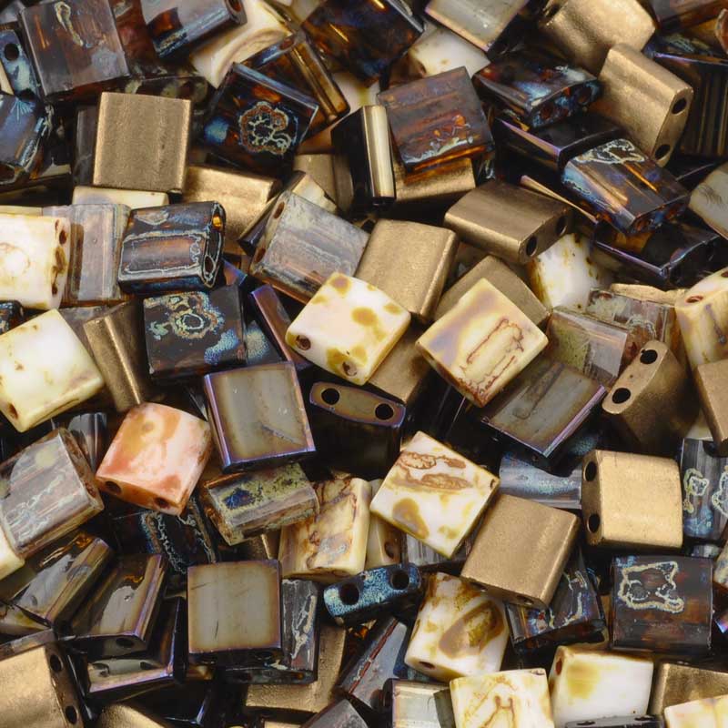 Seed Beads-5mm Tila-003 Cup of Jo Mix