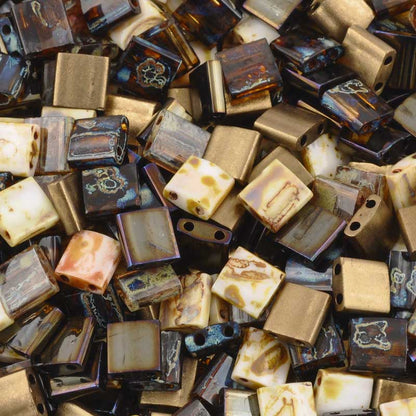 Seed Beads-5mm Tila-003 Cup of Jo Mix