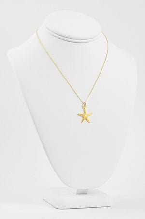 Finished Jewelry-Starfish Gold Charm Necklace