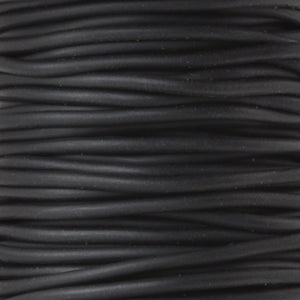 Supplies-3mm Rubber Cording-Black-Solid Core
