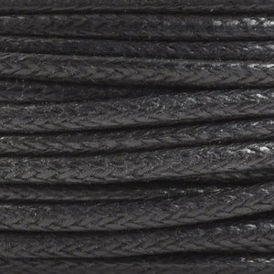 Supplies-1.5mm Waxed Cotton Cord-Griffin-Black-20 Meters