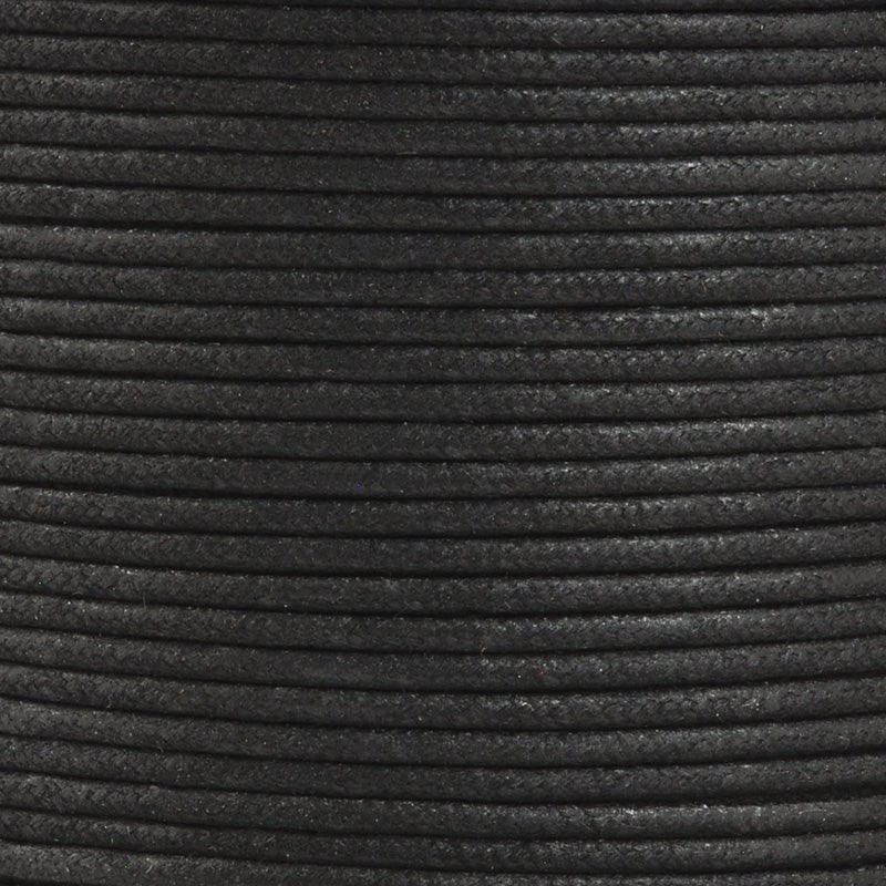 Supplies-2mm Waxed Cotton Cord-Su-Preme-Black-2 Meters