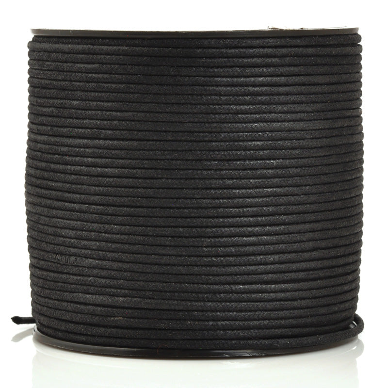 Supplies-2mm Waxed Cotton Cord-Su-Preme-Black-2 Meters-Tamara