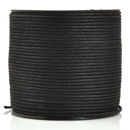 Supplies-2mm Waxed Cotton Cord-Su-Preme-Black-2 Meters