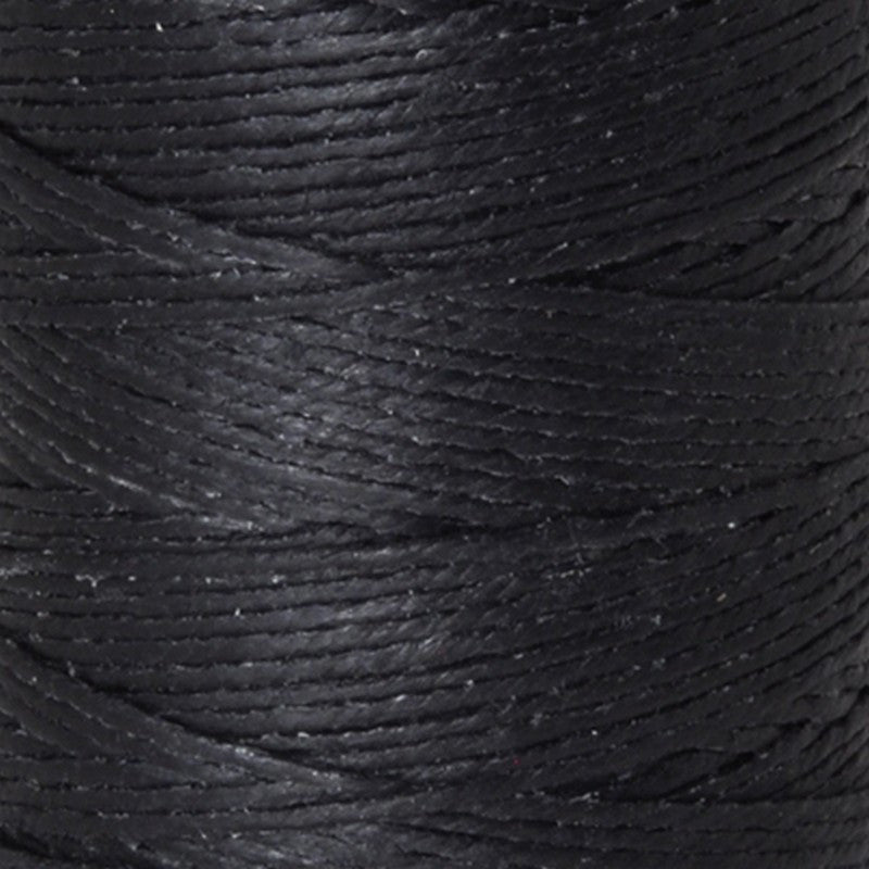 Supplies-3-Ply Waxed Irish Linen-Black-120 Yard Spool