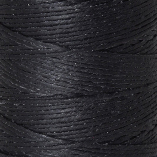 Supplies-3-Ply Waxed Irish Linen-Black-120 Yard Spool