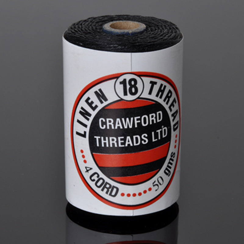 Supplies-4-Ply Waxed Irish Linen-Black