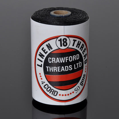 Supplies-4-Ply Waxed Irish Linen-Black