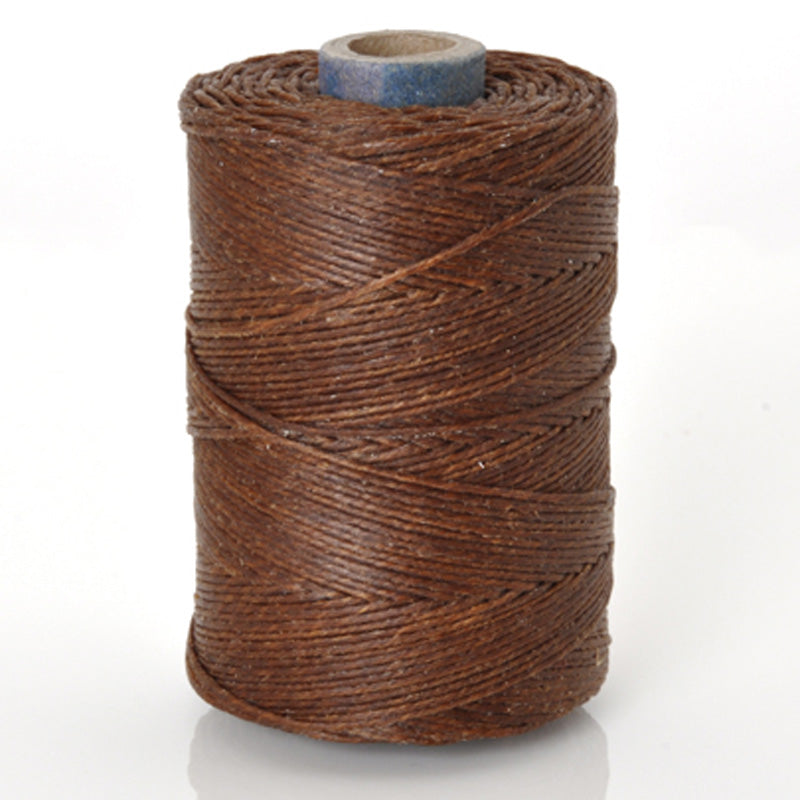 Supplies-4-Ply Waxed Irish Linen-Walnut Brown-100 Yard Spool