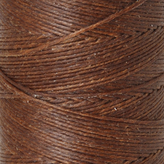 Supplies-4-Ply Waxed Irish Linen-Walnut Brown-100 Yard Spool