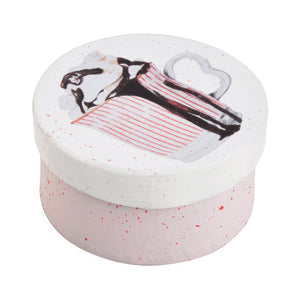 Gift Boxes-Christmas Hot Chocolate-Paper Mache-Round-X-Small-Quantity 1