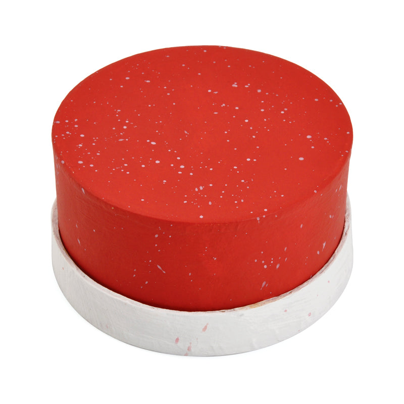 Gift Boxes-Strawberry Cupcake Dessert-Paper Mache-Round-X-Small-Quantity 1