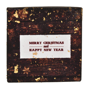 Gift Boxes-Retro Styled Christmas-Paper Mache-Square-X-Small-Quantity 1