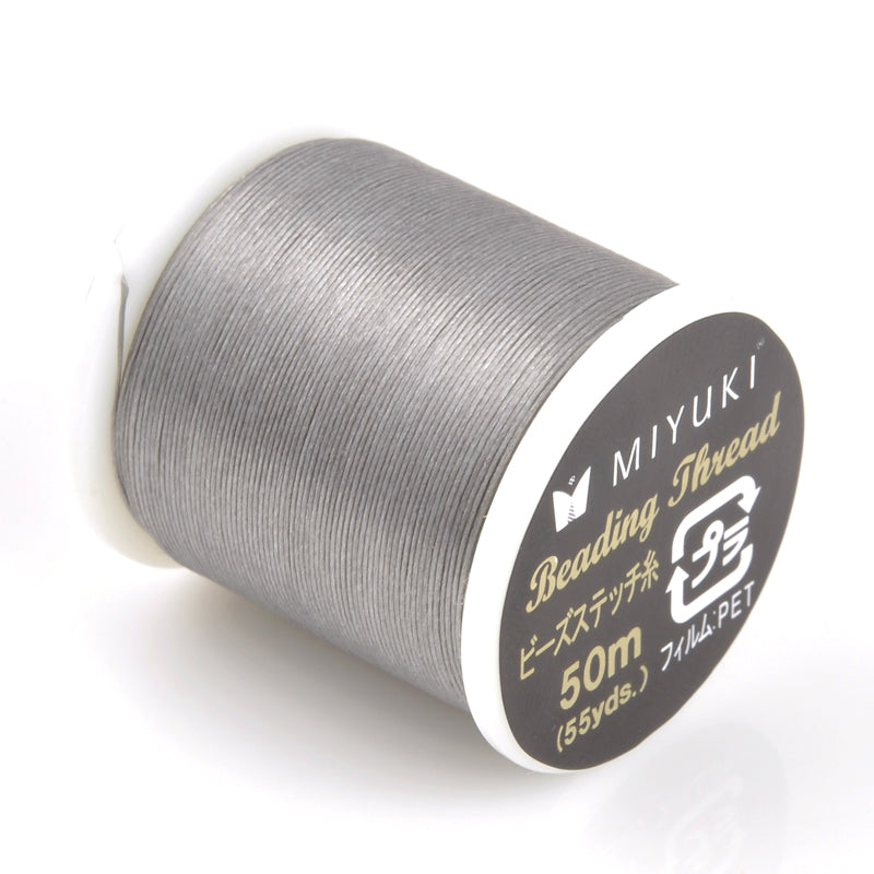 Supplies - Nylon Beading Thread - Size B - 54.6 Yards - Smoke -  Miyuki-Tamara Scott Designs