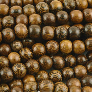 Wood-Round Robles Bead-16 Inch Strand