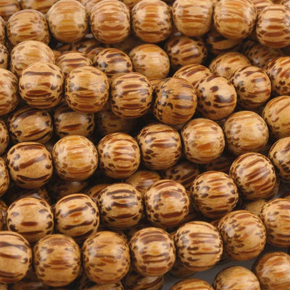 Wood Beads-Palmwood-16 Inch Strand
