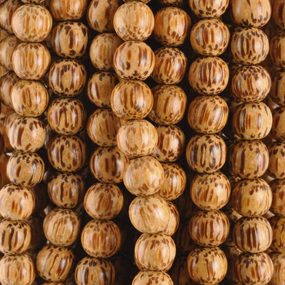 Wood Beads-Palmwood-16 Inch Strand