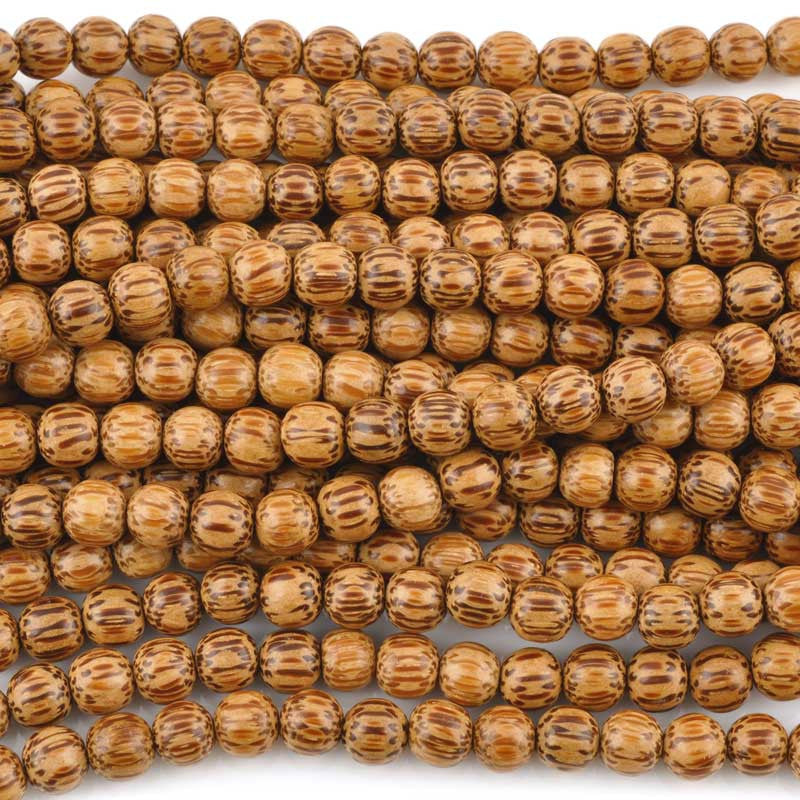 Wood Beads-Palmwood-16 Inch Strand