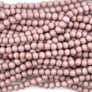 Wood Beads-Round-8mm Vintage Rose-16 Inch Strand-Quantity 1