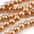 Wood Beads-Round-Copper-16 Inch Strand